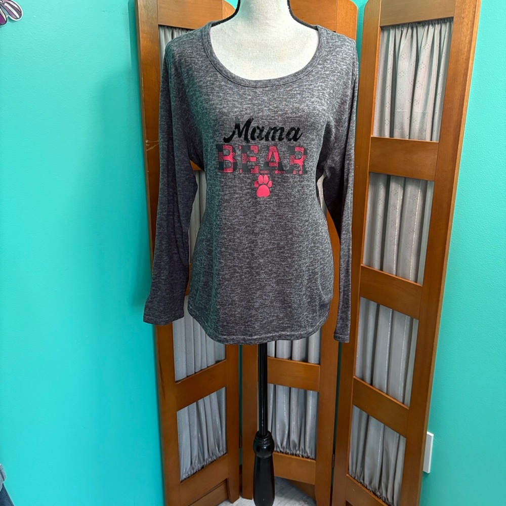 Let’s Get Cozy Mama Bear Long Sleeve comfy tee Top